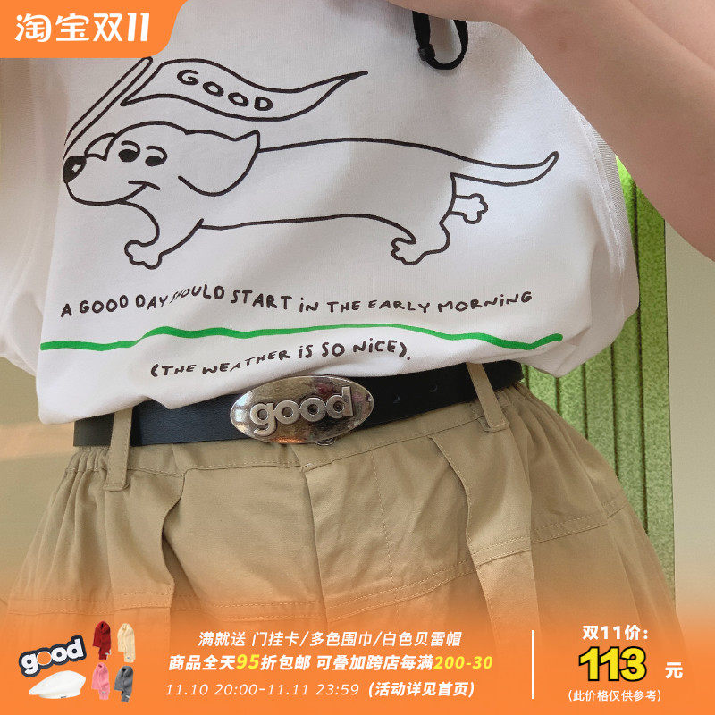 Good store MeihaoStore black good alloy buckle leather belt retro one hundred matching jeans