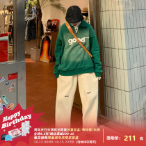 Beautiful store meihaostore plus velvet padded pants mens good embroidery casual trousers bloomers lovers