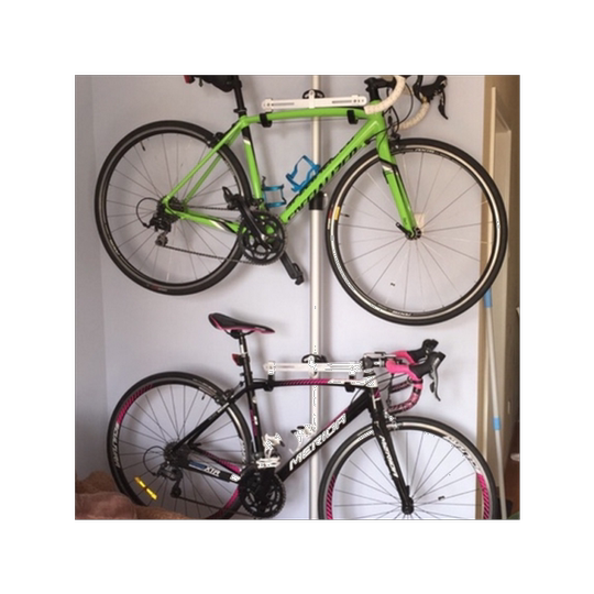 Gancho de pared para el hogar con poste elevado para bicicleta