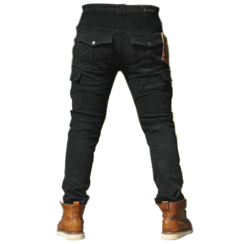 Mùa thu đông quần xe máy cưỡi quần jeans chống rơi xe máy du lịch đầu máy hiệp sĩ quần thiết bị quần đua bốn mùa nam găng tay lái xe máy