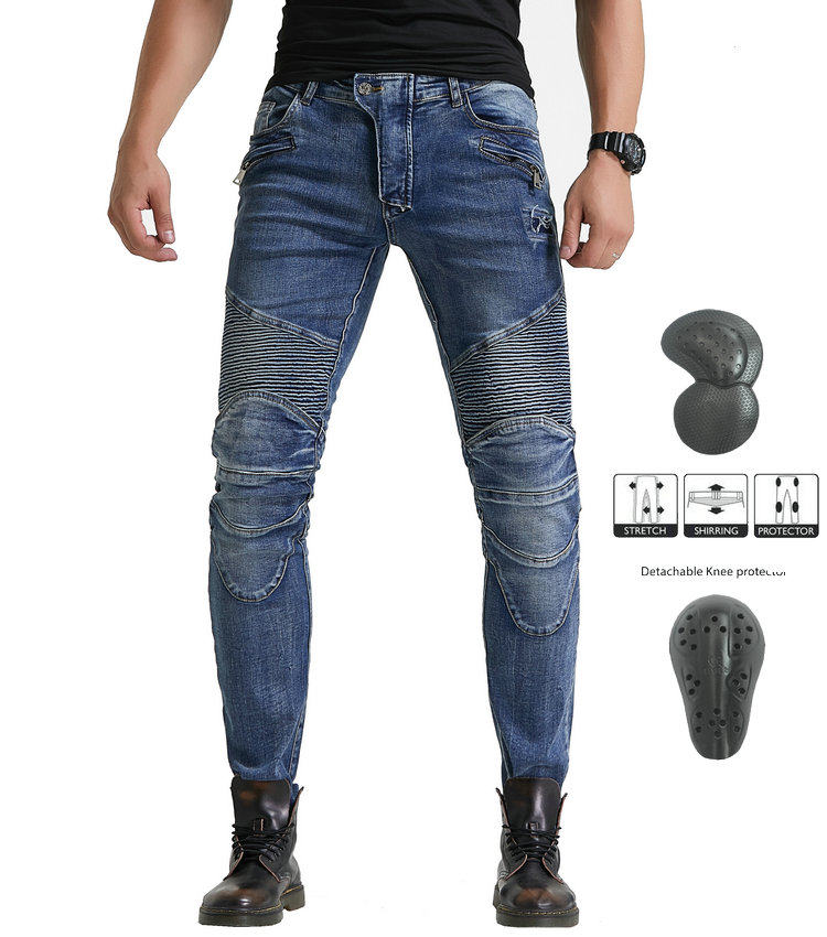 2019 stars with slim slim pleated nostalgic vintage locomotive stretch motorcycle jeans cotton riding pants