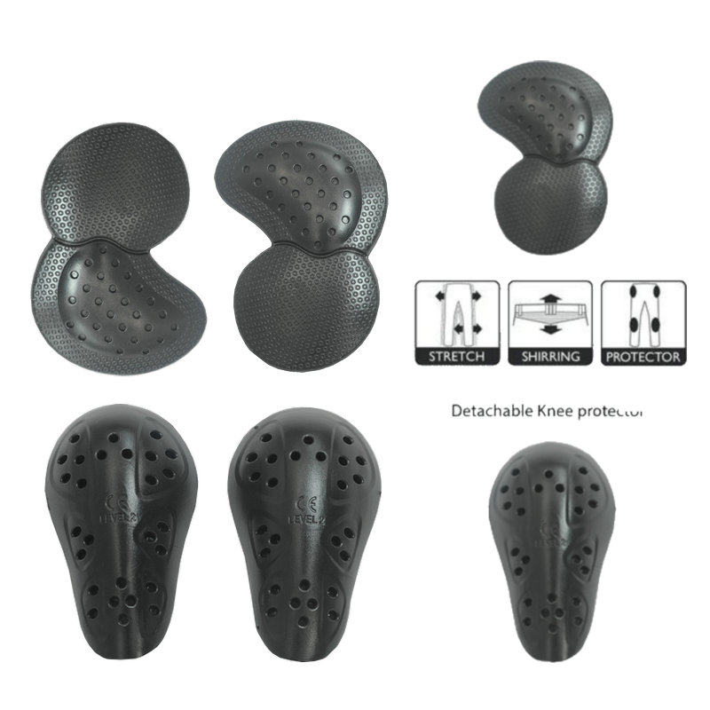 2019 New Motorcycle Cycling Jean Shelf Thickness Anti - fall Black Leg Custodian Four Pieces