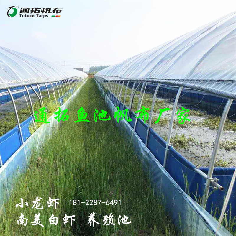 Greenhouse Canvas Pool Folding Swimming Pool Breeding Fish Pool Anti-Rain Cloth Tarpaulin Water Bag SUNBURN-RESISTANT COATING CLOTH