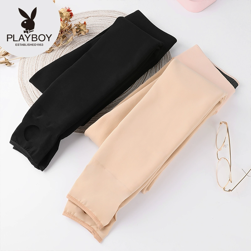 Playboy lady cộng với xà cạp nhung vớ màu đen da chân trần tạo tác mùa thu và mùa đông quần vớ vớ thủy triều - Xà cạp