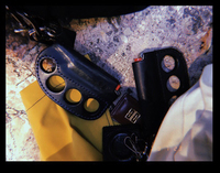 Blackmeans lighter set trendy Japanese punk tiger finger set cowhide ins super hot niche design