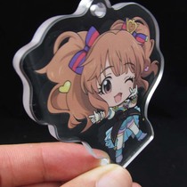 Transparent acrylic pendant can be customized with pictures celebrity animation stand double-layer acrylic UV printing