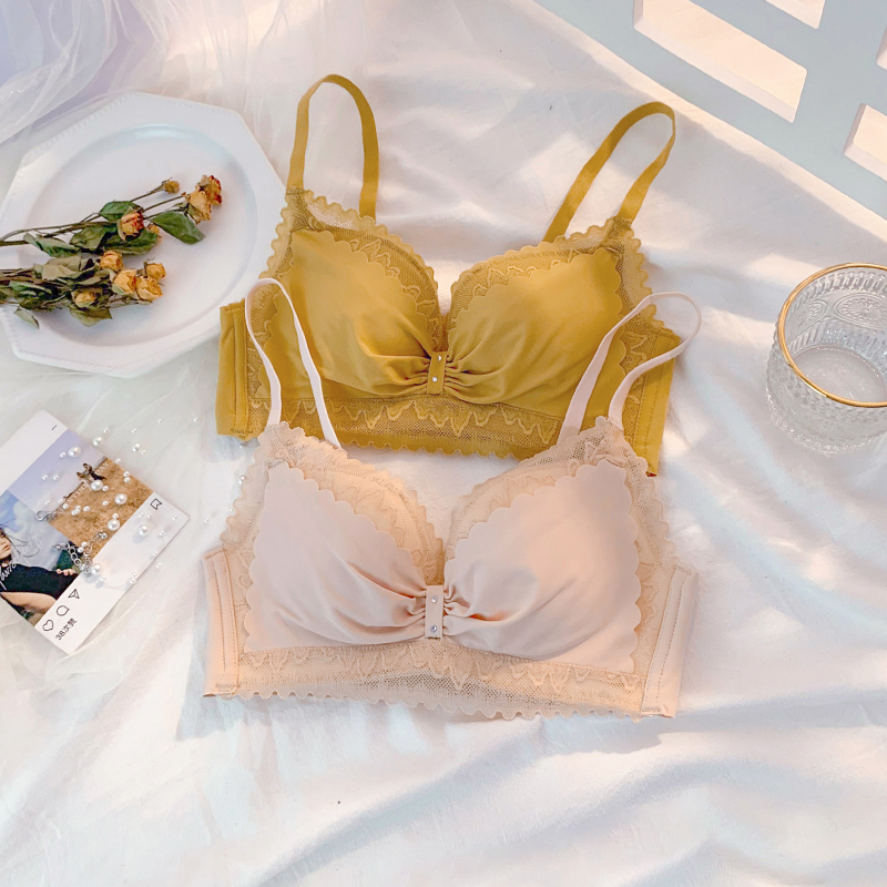 Underwear Feminists No steel ring on small breasts to woo bra Sexy Girls Birthday Ensemble Without Mark for Scarring Underwear Hood