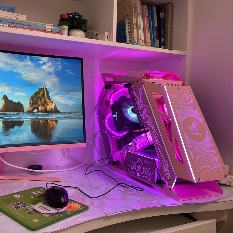 Pink computer host special esports game Intel i5 i7 eat chicken forever lol games desktop