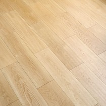 Derived from natures wild log oak white oak solid wood floor geothermal lock buckle light luxury style light color supports customization