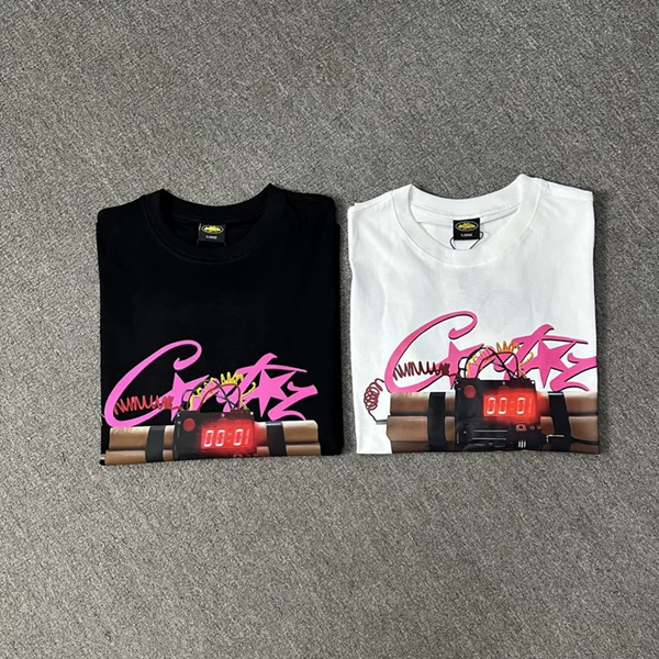 Футболка Corteiz Demon Island Bomb Waste Poster Drill Street Tide Sniper Blocks Loose Men and Women Short-sleeved T-shirts
