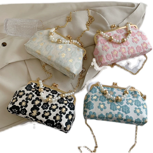 Универсальное ретро ципао, сумка для отдыха, ремешок для сумки из жемчуга, китайский стиль