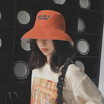 Cai Xiaofat think fishermans hood female small crowdsourced sunscreen student covered with face and face small fit for big face hat tide