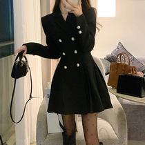 sandro asw Superior Superior Suit Dress Female 2022 New Hepburn Retro Clothing Dress