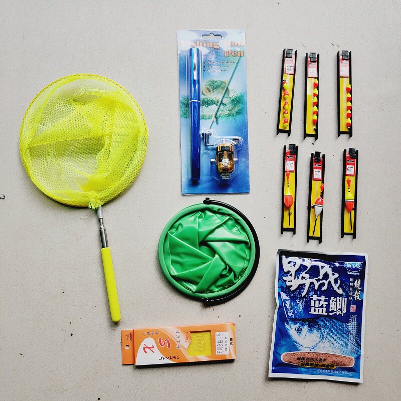 Pen fishing rod ultra-short mini sea rod with wheel belt outlet conveniently carry fishing stretching far rod