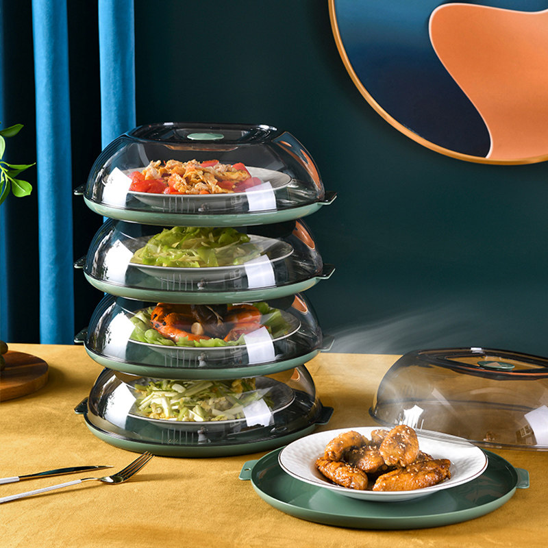 Insulated Vegetable Hood 2021 New Home Kitchen God Instrumental Cover Leftover Leftover Dust-Proof Anti-Insect multilayer containing shelf