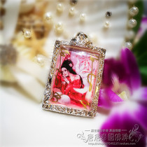 Azanyi Limited edition pink nine-tailed Fox Buddha brandDetails page with videoTang Tang Thai Buddha brand