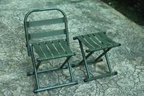 Army Green Backrest Mazza Round Pipe Mazza Fishing Outdoor Camping Maza sturdy and durable military fans Maza stool