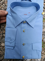 Man long sleeve blue shirt blue summer suit blouse blouse blouse shirt with long sleeve blue shirt