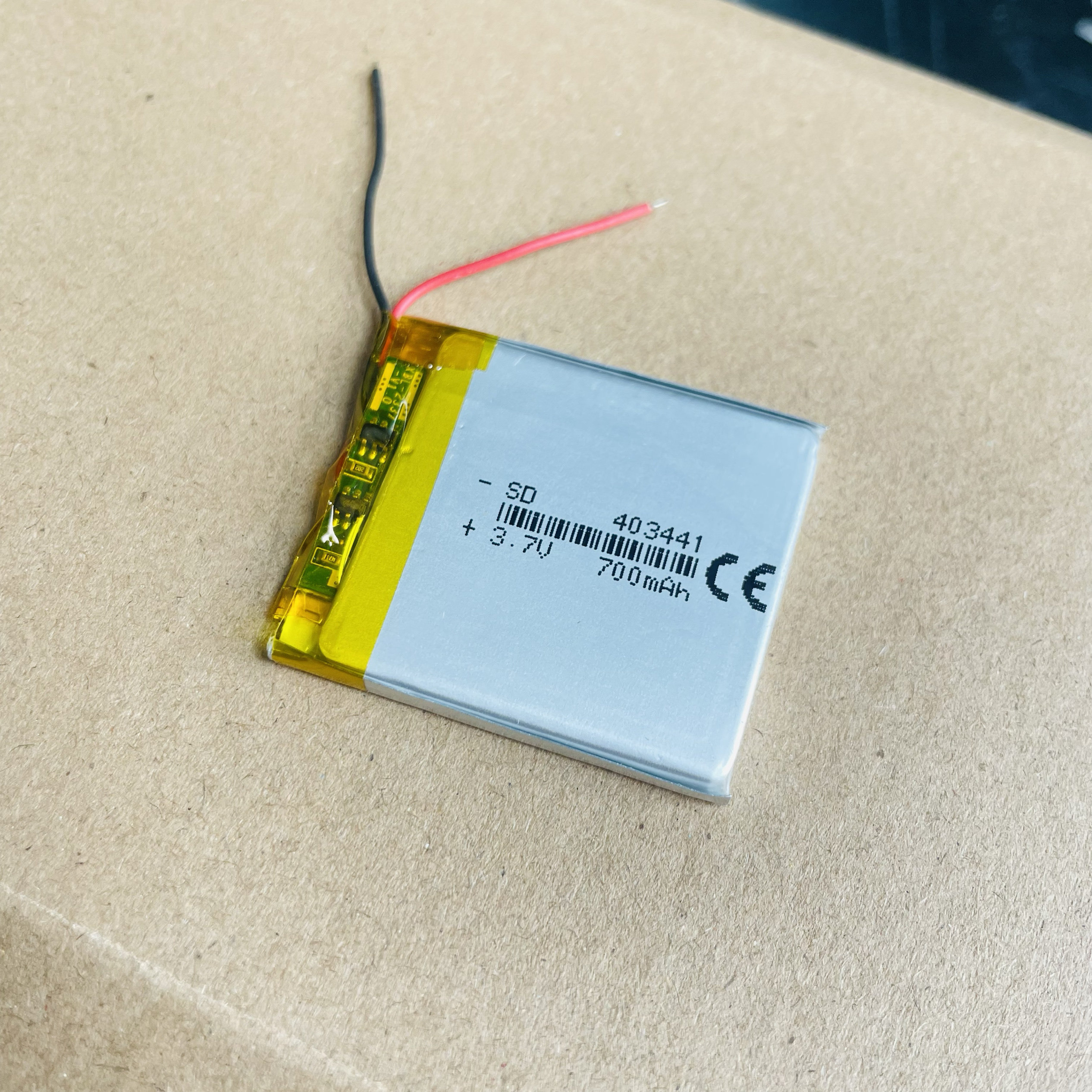 403441聚合物锂电池3.7V 700mAh蓝牙音箱导航仪插卡音箱