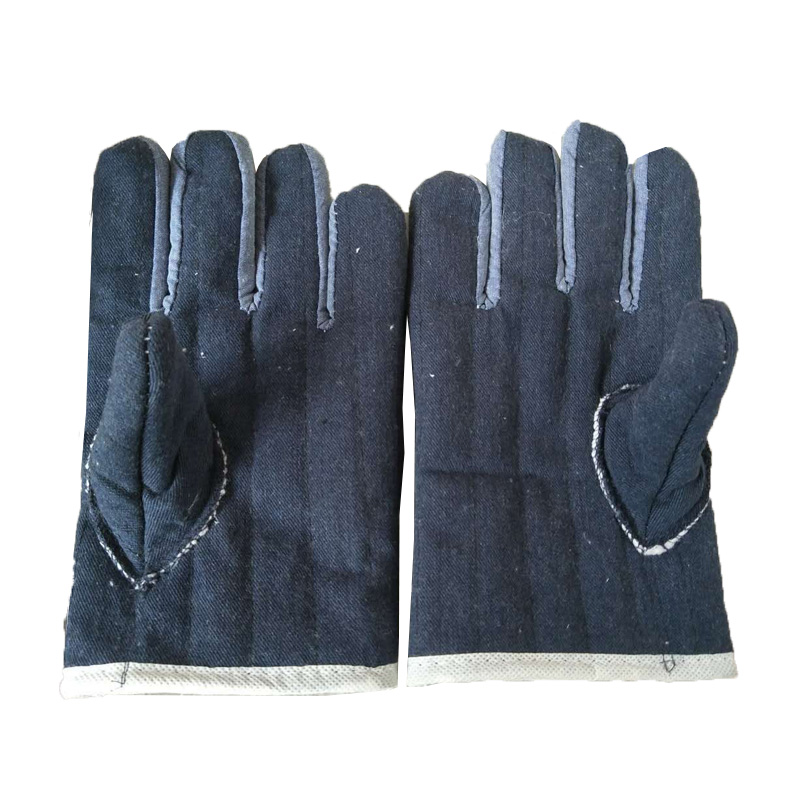 Canvas Thickened Anti-scalding Gloves Insulation Gloves Warm Labor Gloves Thickened Oven Gloves Anti-scalding Thickened Commercial