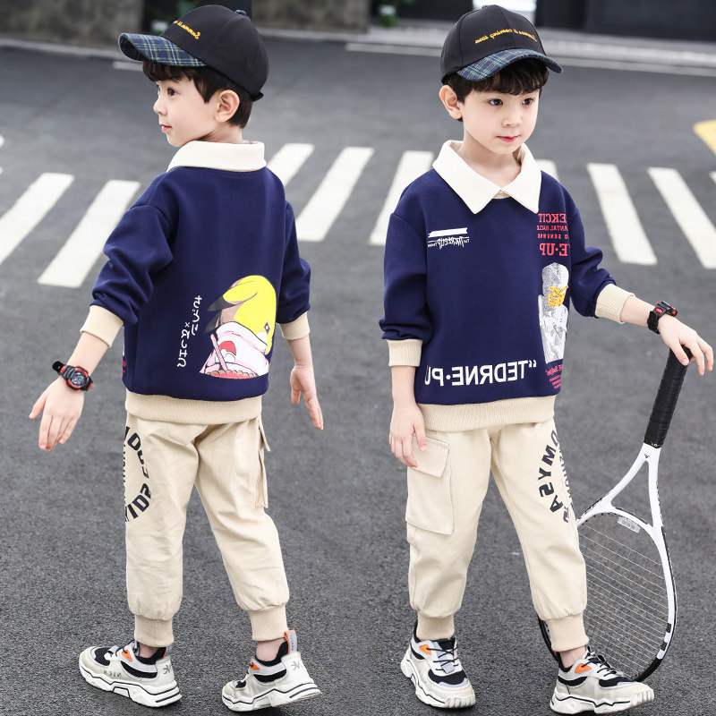 Korean Children's Clothing Boys' Foreign Spring Suit 2022 New Spring Spring Boys Spring And Autumn Clothes Handsome Tide