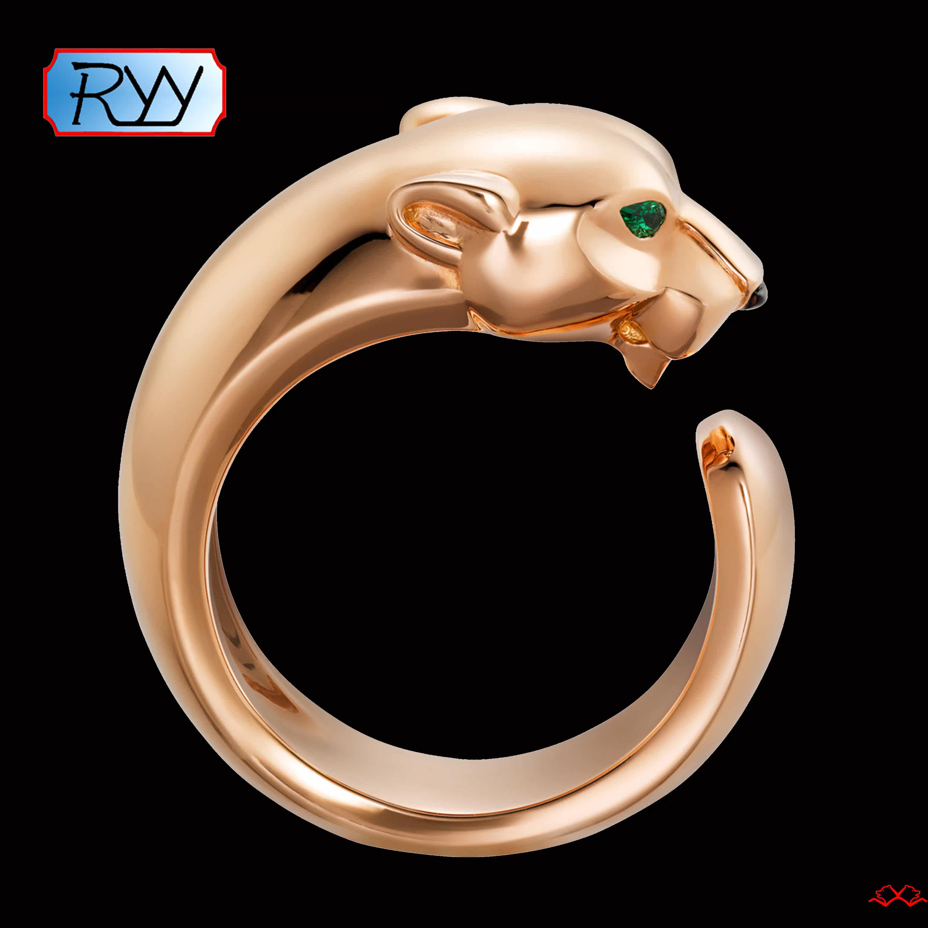 Bague mixte OTHER   en Alliage argent plaque plaque or - Ref 3088085 Image 4