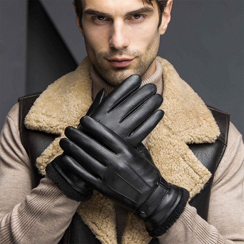 Men's Gloves Autumn Winter Touch Screen Outdoor Warm Riding Korean version Students riding in winter