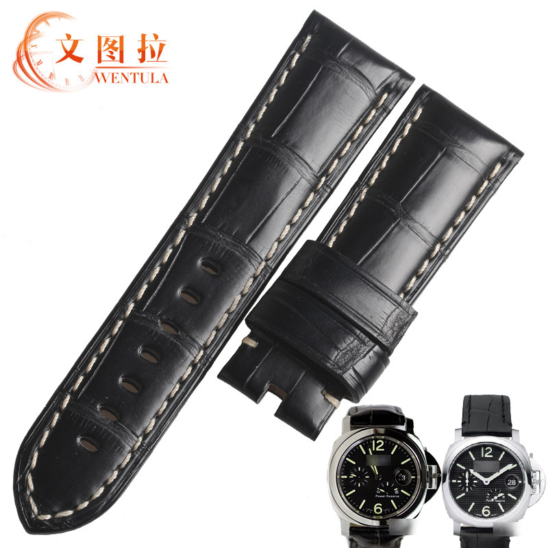 Substitute Peena crocodile leather meter with original dress 1950 Customize PAM441 genuine leather lomino subduction Panerai