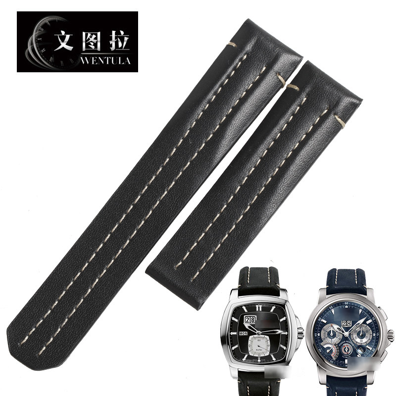 Ventura Leather Strap Substitute Bucherer Chronograph Pallavi Strap Leather Strap