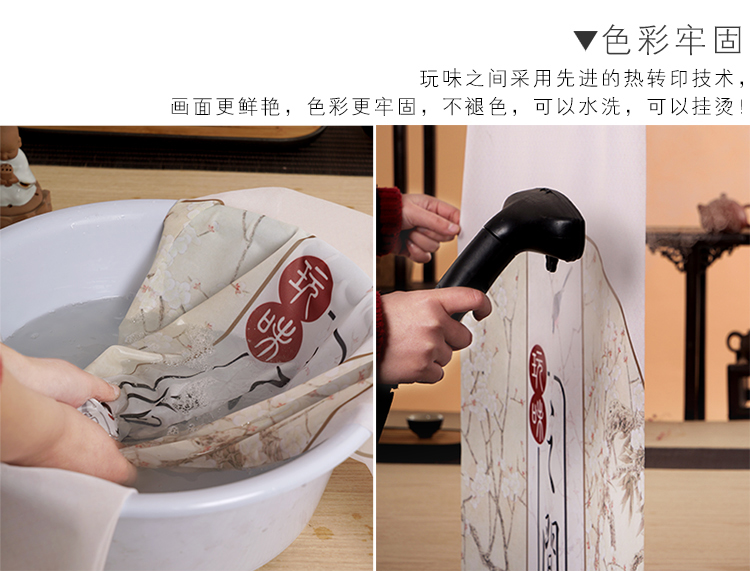 Rèm ngăn màn hình treo nhà phòng khách hiên trang trí màn hình treo có thể được tùy chỉnh cảnh quan Trung Quốc treo vách ngăn mềm - Màn hình / Cửa sổ vách trang trí phòng thờ