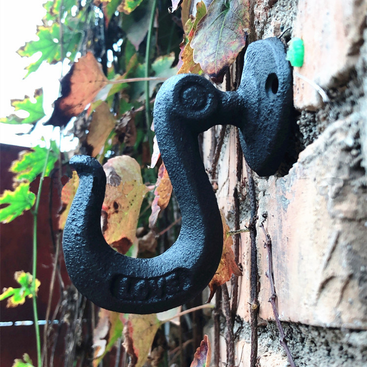 American industrial retro cast iron wrought iron coat hook creative wall hanging coat hook