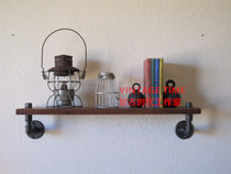 Industrial Retro Style Wood Shelf Industrial Wind Pipe Creative Shelf Shelving Shelf