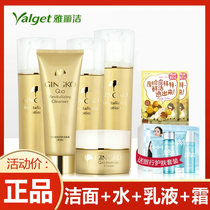 Ya Lijie Jinchun Skin Care Product Set Combination Golden Ginkgo Lotion Eye Cream Moisturizing and Elastic Cream Tightening