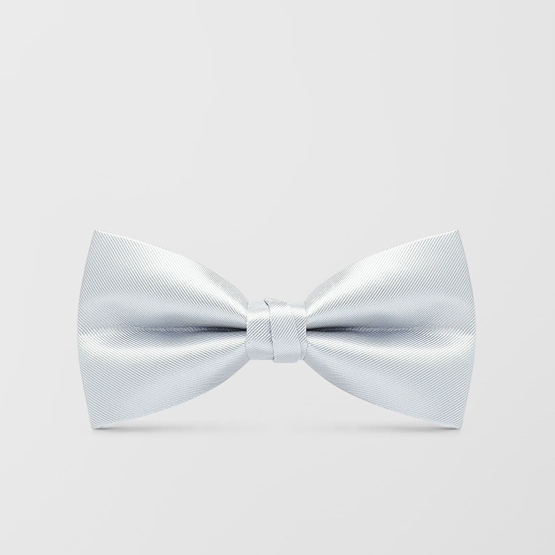 Silver gray men's bow tie Groom wedding wedding bow Dress shirt Best man group Best hand gift British trend
