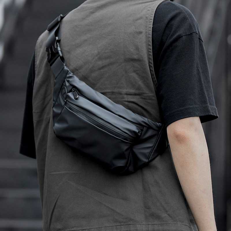 Pocket Riding Sport Sloping Shoulders Bag Chest Bag Male Tide Card Light Single Shoulder Bag Small Bag Trend Casual Twill Bag Men Bag
