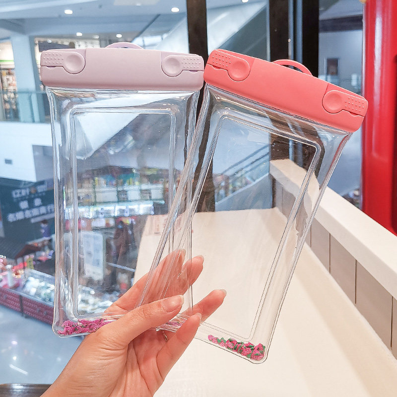 Large-capacity mobile phone waterproof bag swimming diving protective cover rider takeaway waterproof and dustproof touch screen universal simple