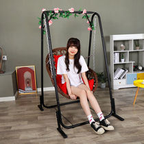 Swing outdoor home yard hammock hanging chair indoor children adult rocking chair balcony lazy Wicker wicker chair bracket hanging basket