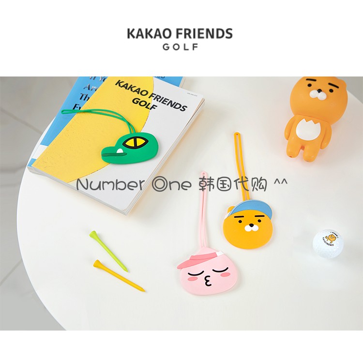 South Korea Direct mail KA* KAO Golf Supplies female accessories Pellets Bag Pendant Cartoon Nameplate Golf Famous Post-Taobao