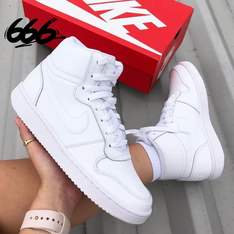 Lao Lu Nike Ebernon Low Men's and Women's Pure White Retro Sports Casual Low-Top Sneakers Aq1775-100