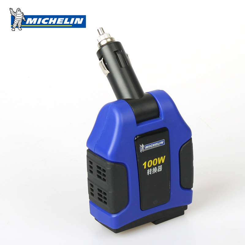 米其林7501 车载 充电器 USB 逆变器 应急 电源 100W 12V转220V