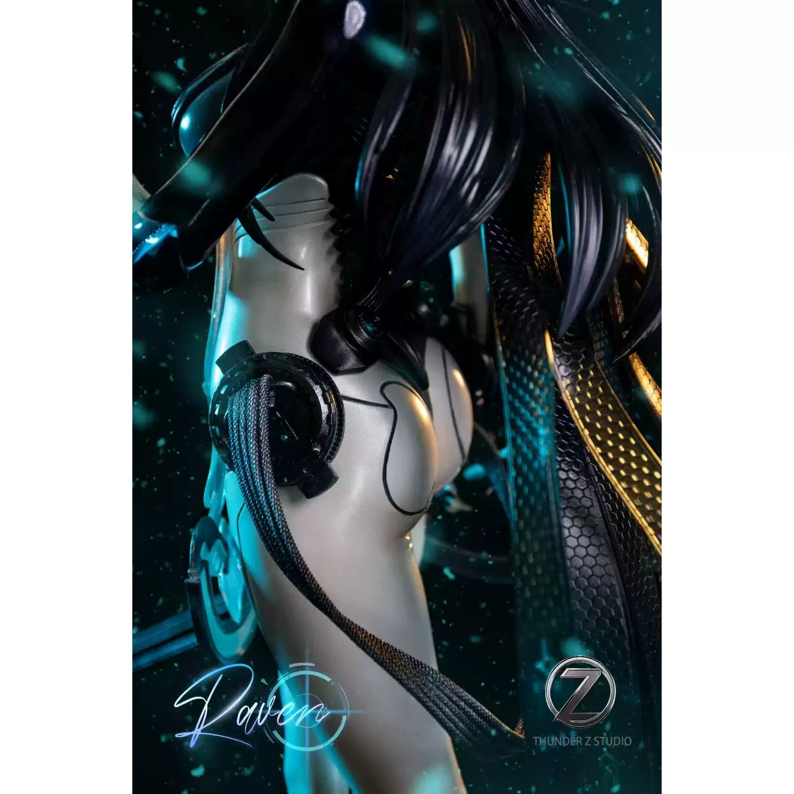 [Пятьдесят пять] GK Thunder Z Sword Star Raven 1/4 Overseas Purchasing Figure Model Limited Statue