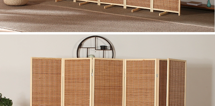 Vách ngăn bằng gỗ tre nguyên khối gấp phong cách Nhật Bản lối vào sảnh cho khách phòng ăn vách ngăn phòng ngủ gấp màn che ban công phòng thử đồ vach ngăn cầu thang vách ngăn cnc