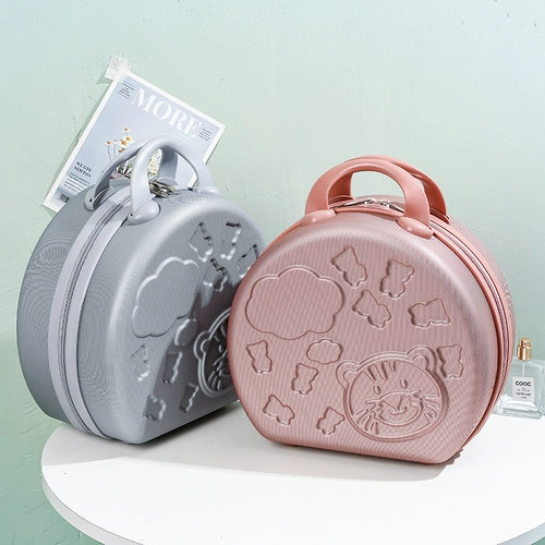 Портативный мультяшный вместительный и большой маленький чемодан, ящик для хранения для школьников, игрушка, коробка, 14 дюймов