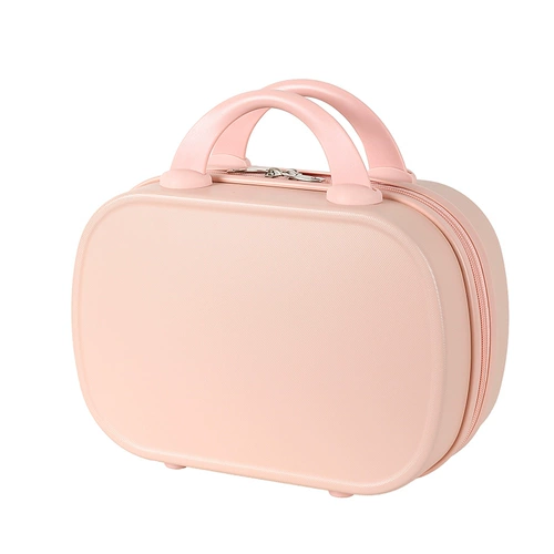 Портативная косметичка, вместительная и большая ретро сумка, чемодан, сумка-органайзер, 14 дюймов, в стиле Шанель