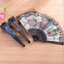 Net red fan folding tremble color folding fan portable summer portable Chinese style womens large ancient style Students