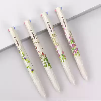 4-color ballpoint pen Small fresh four-color ballpoint pen 0 5 multi-color ballpoint pen Korean oily color pen for students
