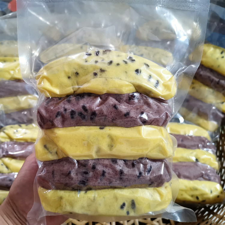 Corn Pumpkin Purple Potato Black Rice Red Beans Steamed Buns Pure Handmade Cereals Five Valleys Red Bean Rolls Nutritional Health Breakfast 5