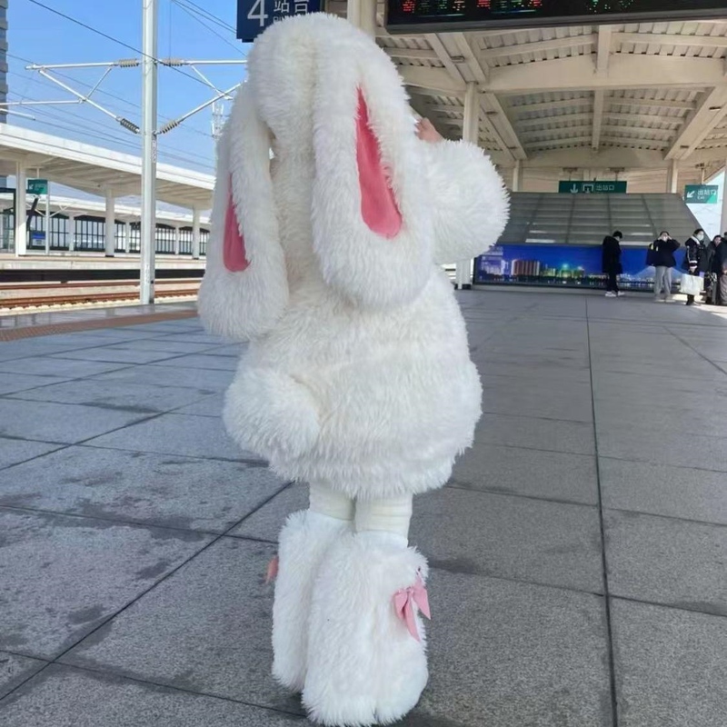 Little White Rabbit Clothes for Girls, Furry Sweater, Mother-Daughter Matching Outfits, Stylish and Cute Cartoon Bunny Plush Set Little White Rabbit Clothes for Girls, Furry Sweater, Mother-Daughter Matching Outfits, Stylish and Cute Cartoon Bunny Plush Set