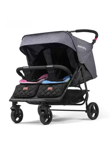 Детская тележка для двоих для выхода на улицу для близнецов