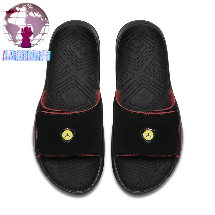 President Sports Air Jordan Hydro 7 aj14 dép thể thao màu đỏ đen AA2517-003 dép nữ quai ngang